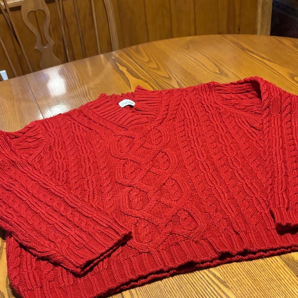 Classic Elements V-Neck Sweater in Vibrant Red